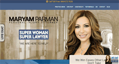 Desktop Screenshot of maryamparman.com