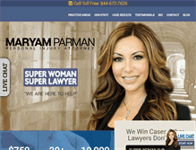 Tablet Screenshot of maryamparman.com
